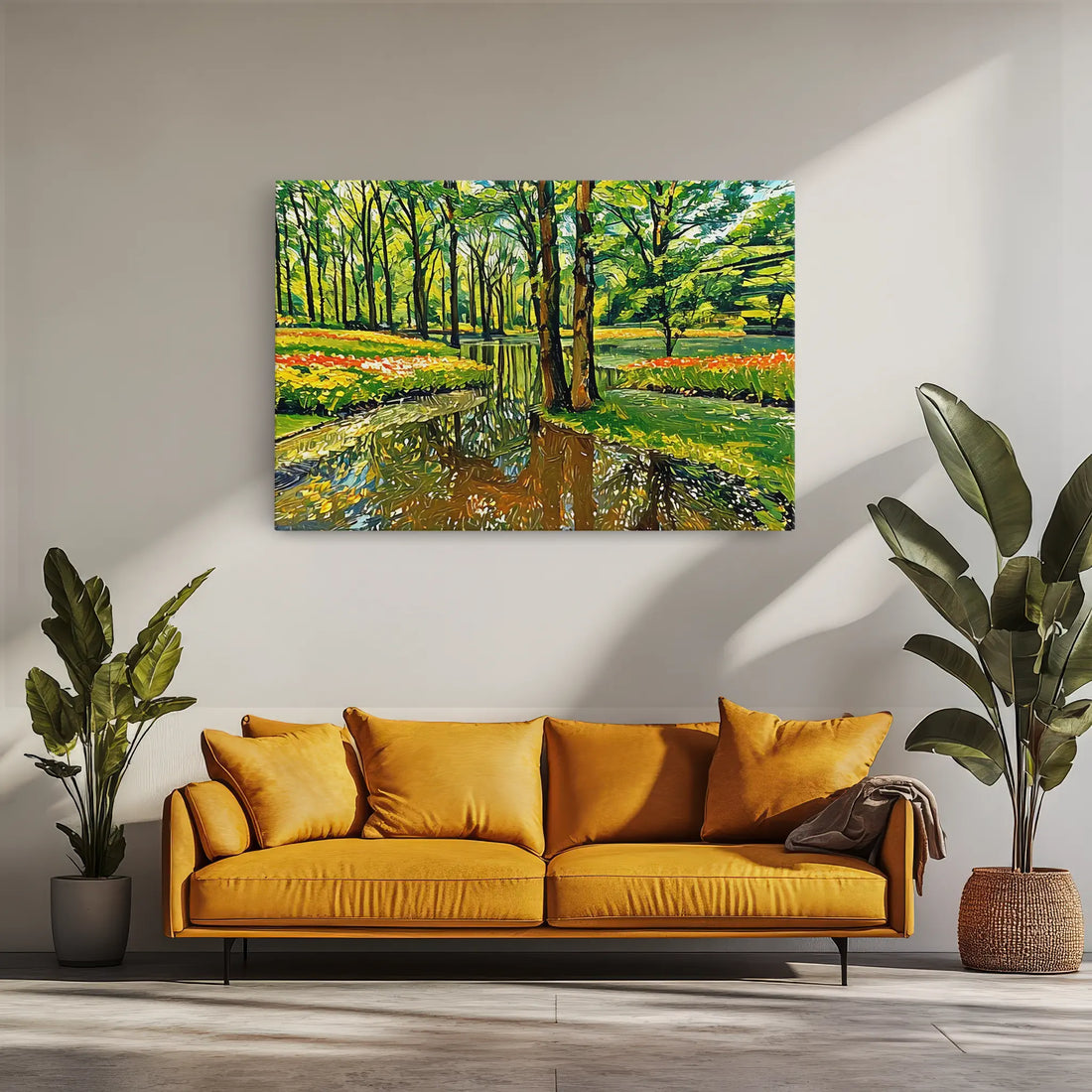 Spring Park with Stream Giclée Print 323039 Visual Wall Art AR3:2H Giclée Print