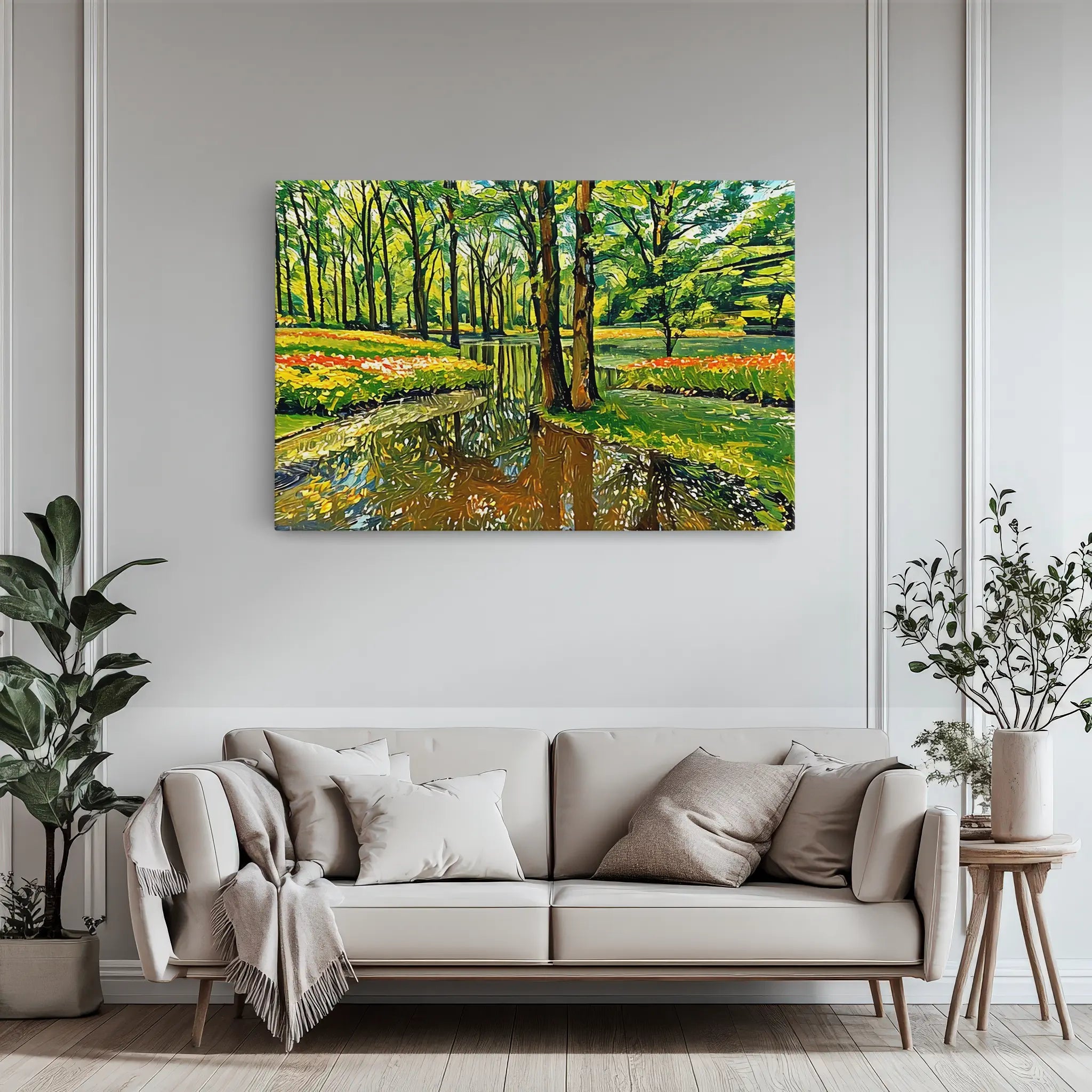 Spring Park with Stream Giclée Print 323039 Visual Wall Art AR3:2H Giclée Print