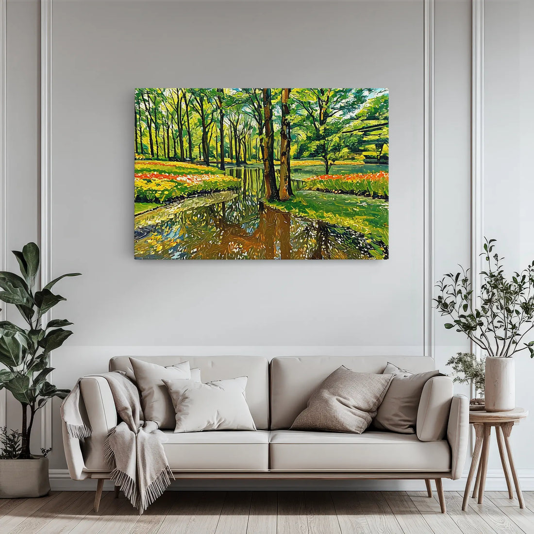 Spring Park with Stream Giclée Print 323039 Visual Wall Art AR3:2H Giclée Print