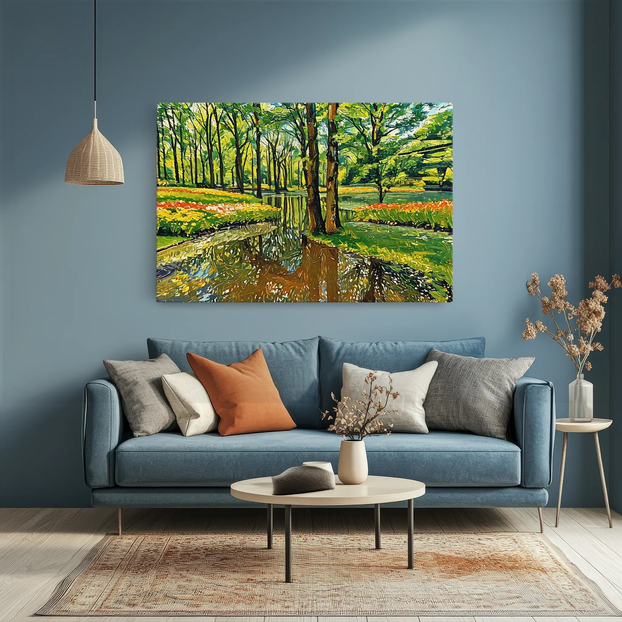Spring Park with Stream Giclée Print 323039 Visual Wall Art AR3:2H Giclée Print