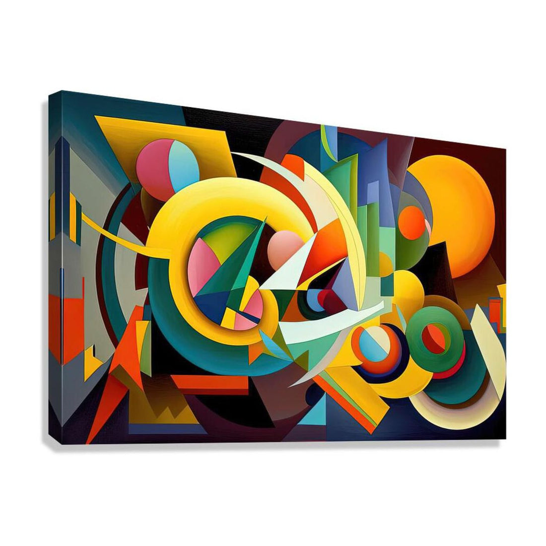 Stagnated, Abstract Art Print 32810 Giclée Stretched Canvas Print Visual Wall Art