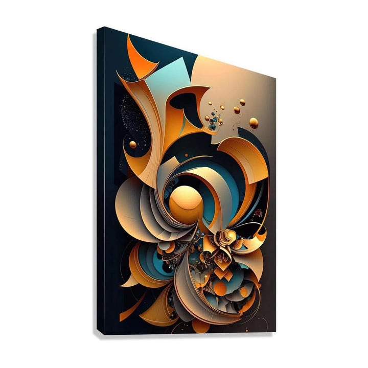 Stay Close, Abstract Art Print 23611 Giclée Stretched Canvas Print Visual Wall Art