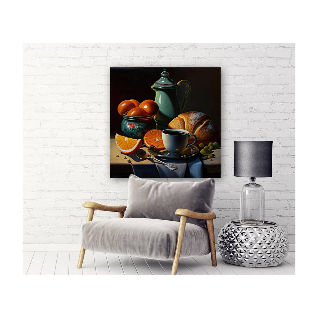 Still Life Breakfast Food Nature Art Print 11701 Visual Wall Art