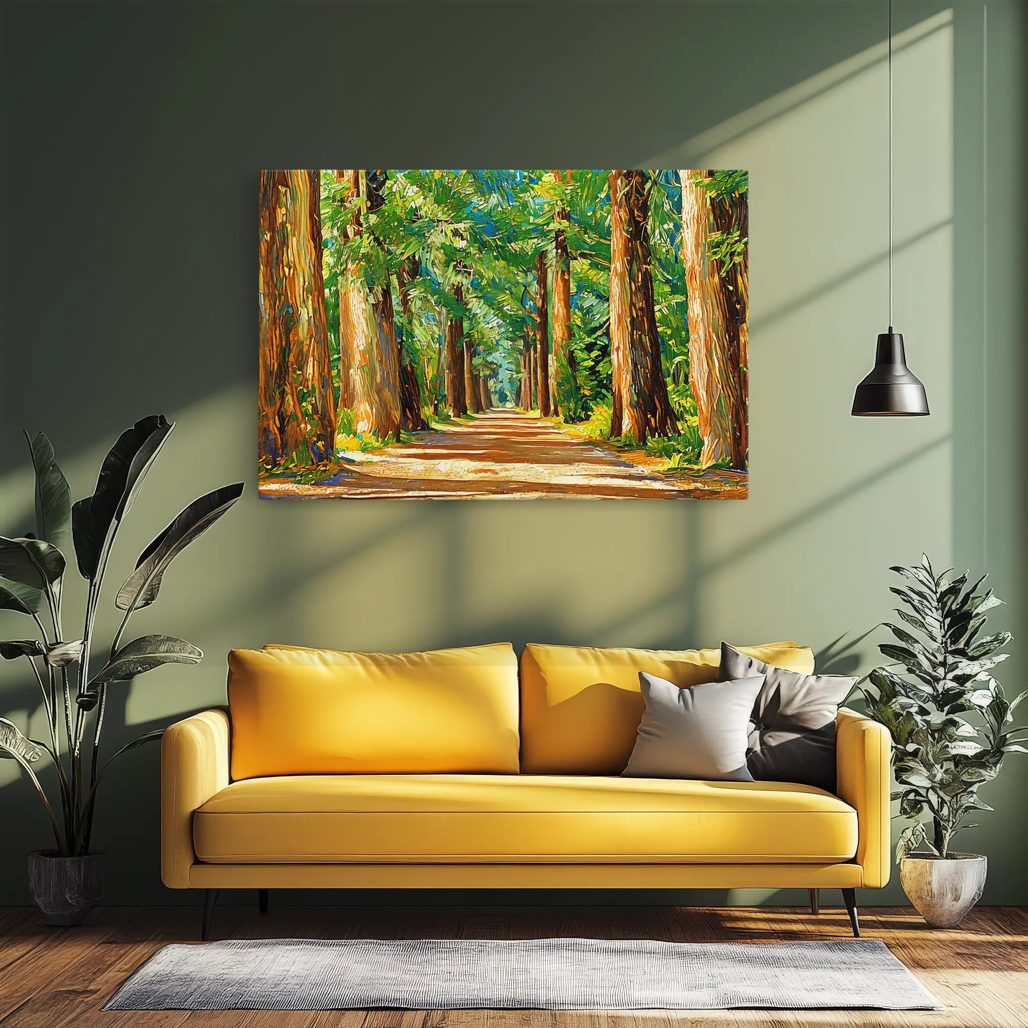 Sunlit Forest Path Giclée Print 323041 Visual Wall Art AR3:2H Giclée Print