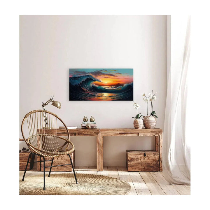 Sunrise Splendor Sea, Ocean Art Print 21800 Visual Wall Art