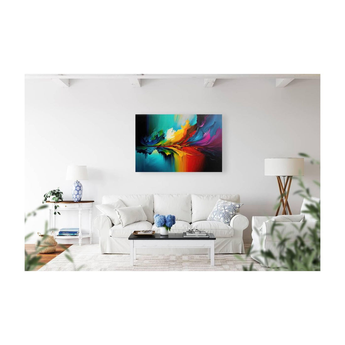 Swash Abstract, Splatter Art Print 32533 Visual Wall Art