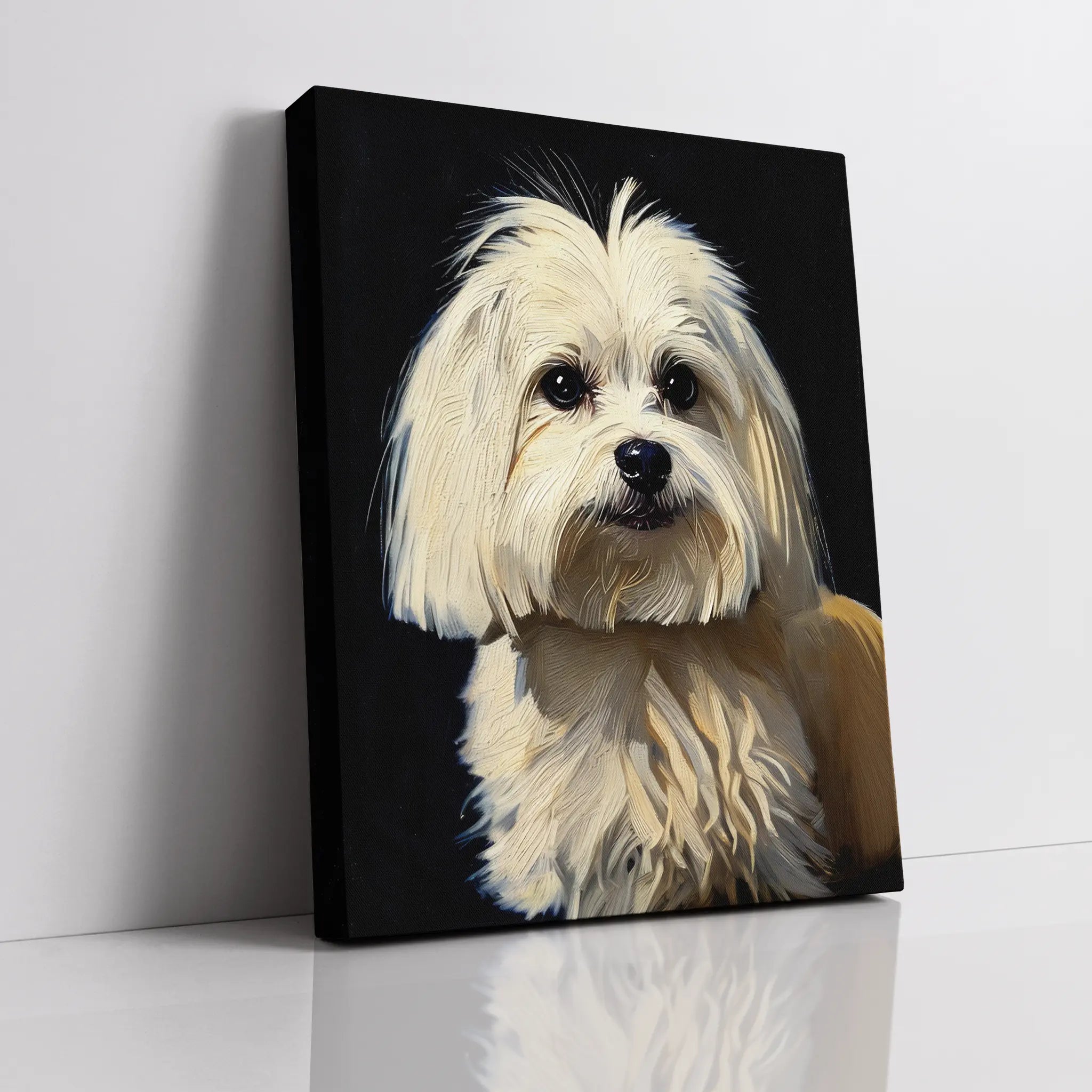 Sweet Maltese Puppy Giclée Print 456055 Visual Wall Art AR3:4V-AR4:5V Giclée Print