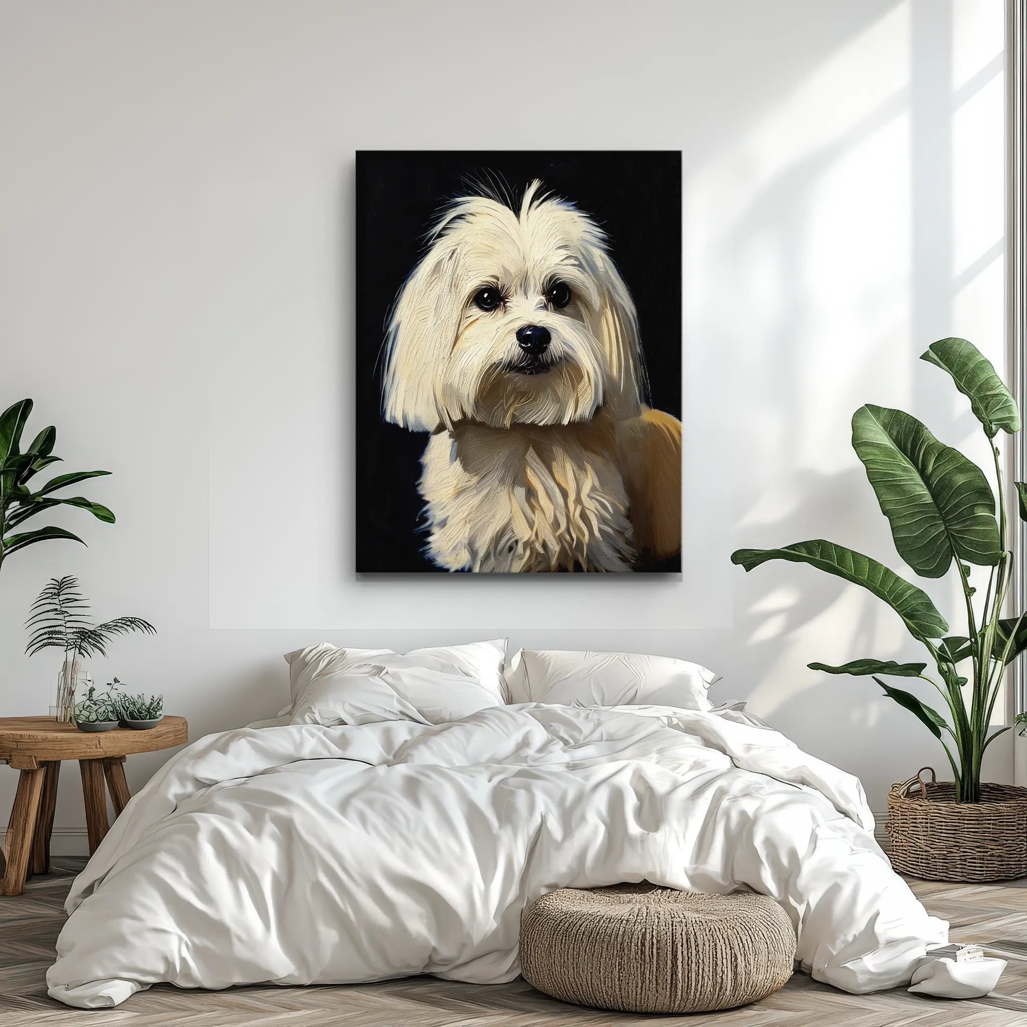 Sweet Maltese Puppy Giclée Print 456055 Visual Wall Art AR3:4V-AR4:5V Giclée Print