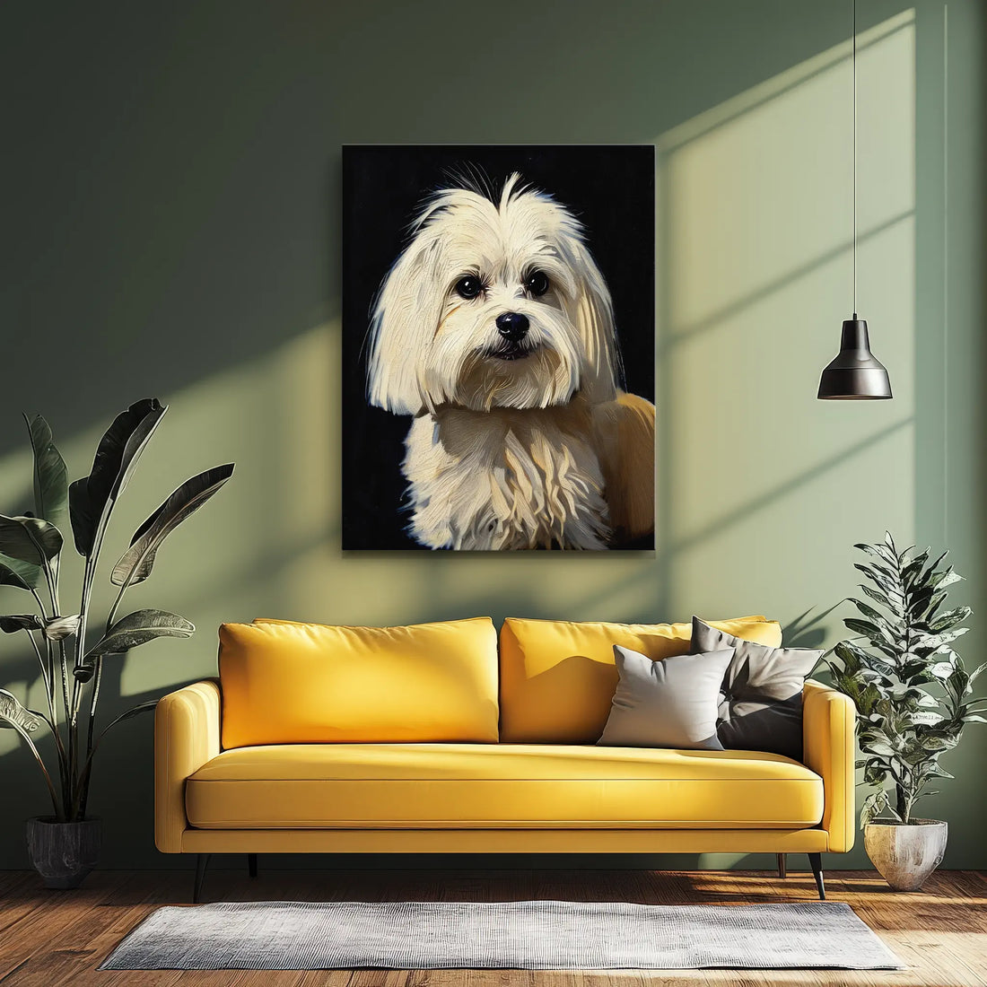 Sweet Maltese Puppy Giclée Print 456055 Visual Wall Art AR3:4V-AR4:5V Giclée Print
