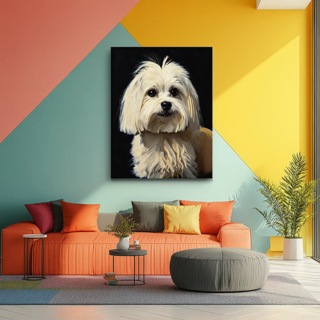 Sweet Maltese Puppy Giclée Print 456055 Visual Wall Art AR3:4V-AR4:5V Giclée Print
