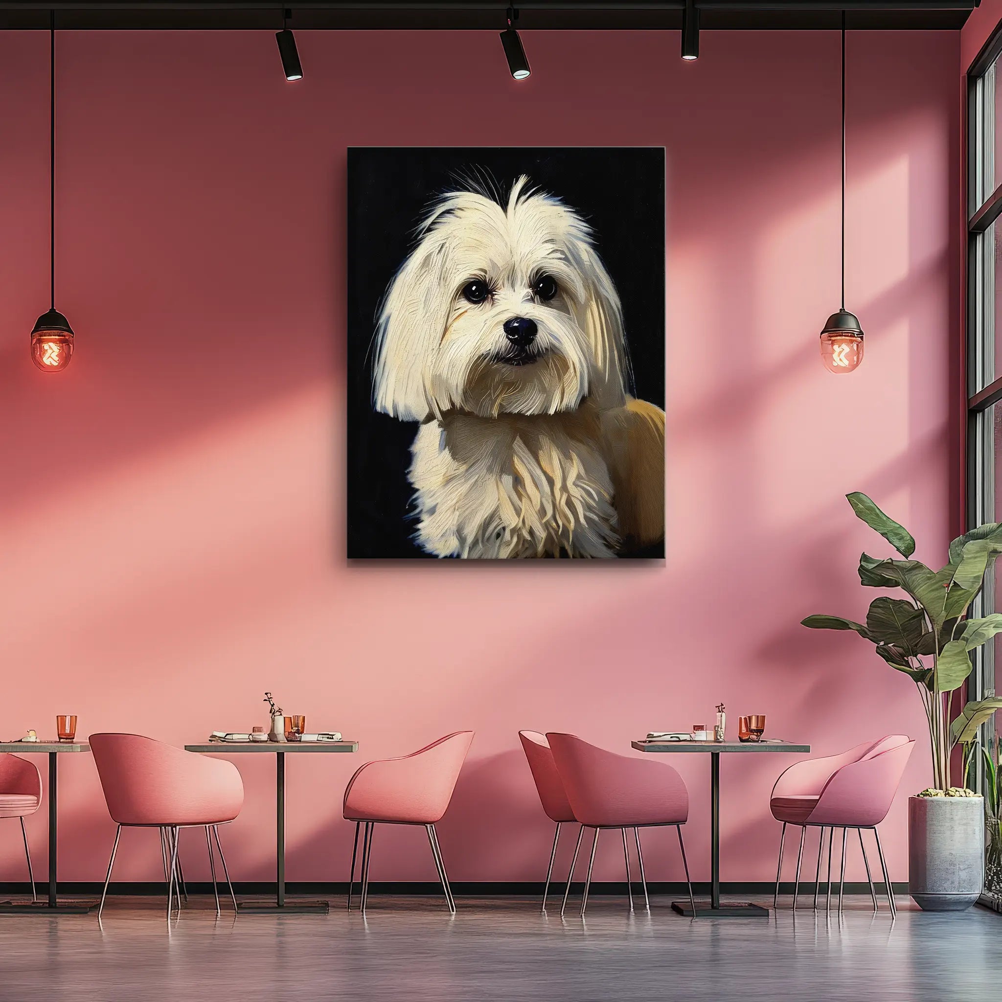 Sweet Maltese Puppy Giclée Print 456055 Visual Wall Art AR3:4V-AR4:5V Giclée Print