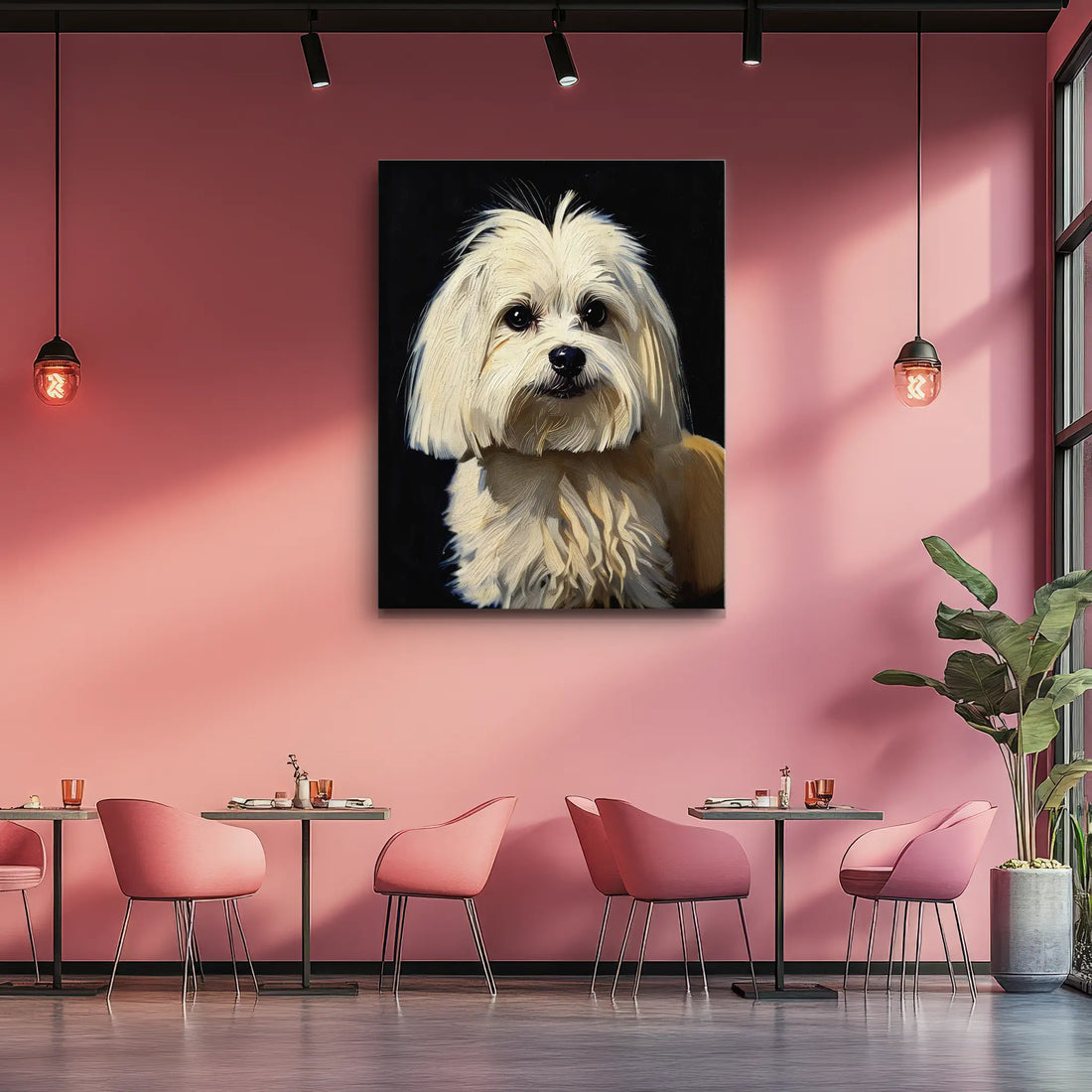 Sweet Maltese Puppy Giclée Print 456055 Visual Wall Art AR3:4V-AR4:5V Giclée Print