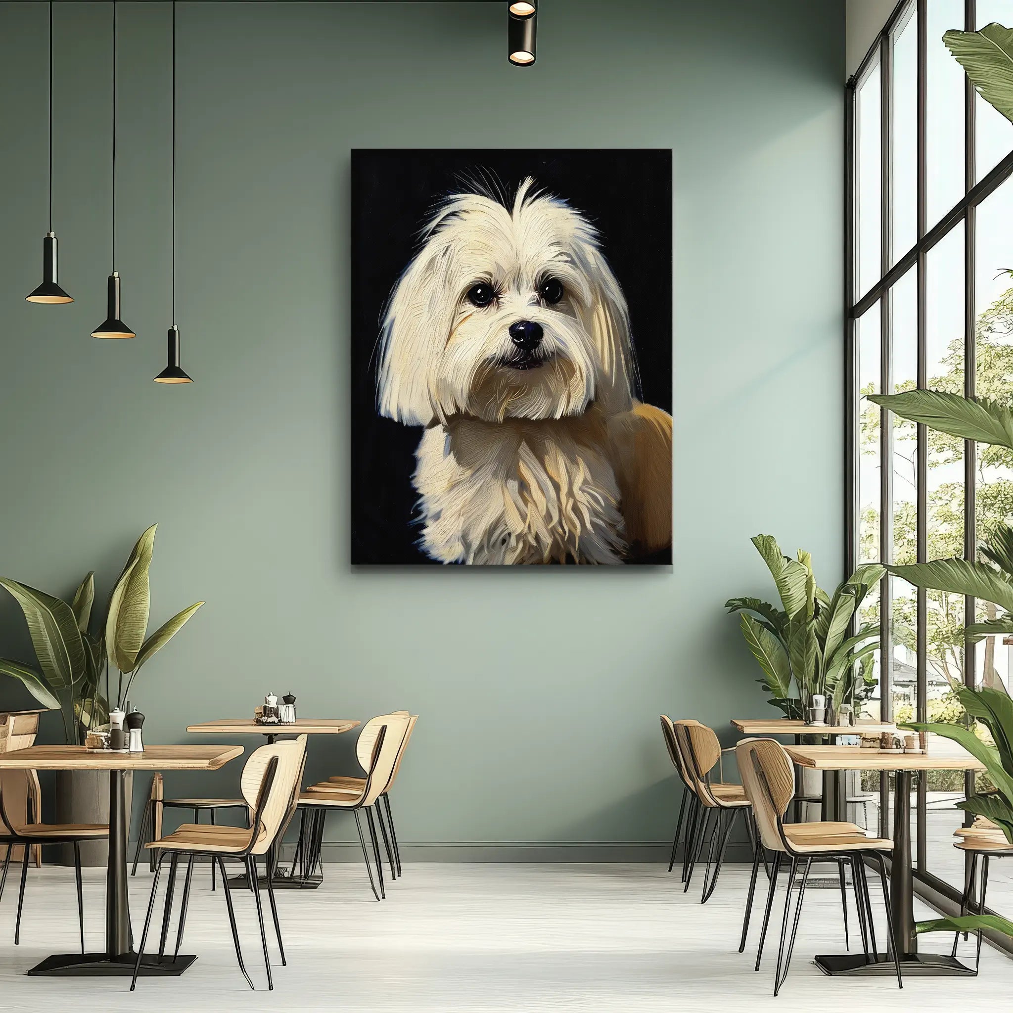 Sweet Maltese Puppy Giclée Print 456055 Visual Wall Art AR3:4V-AR4:5V Giclée Print