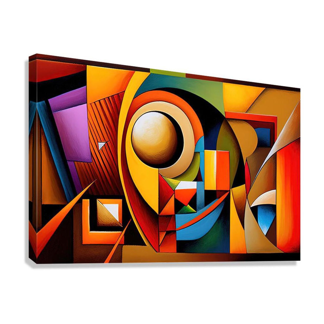 Symbolic Tribe, Abstract Art Print 32505 Giclée Stretched Canvas Print Visual Wall Art