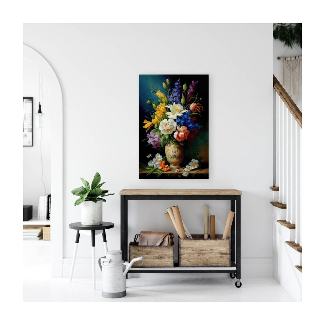 Tableau Of Flowers, Still Life Nature Art Print 23601 Visual Wall Art