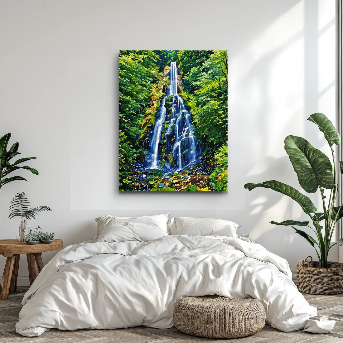 Tall Forest Waterfall Giclée Print 455004 Visual Wall Art AR3:4V-AR4:5V Giclée Print