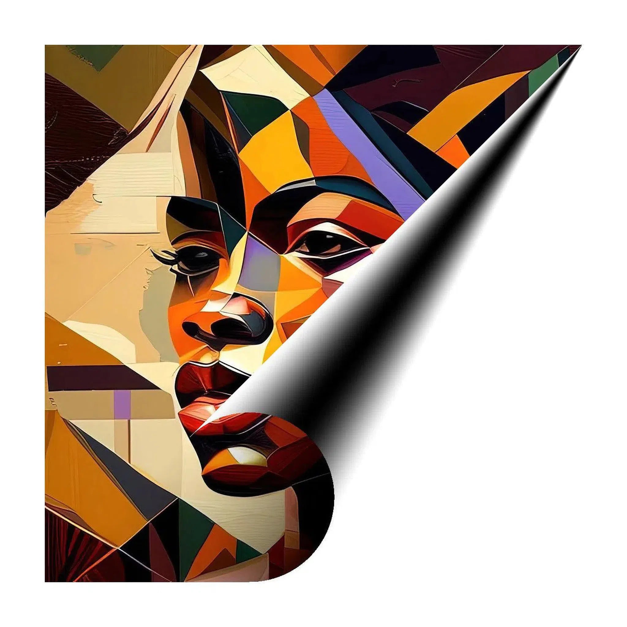 The Angel One, Ethnic Abstract Art Print 11142 Giclée Rolled Canvas Print Visual Wall Art