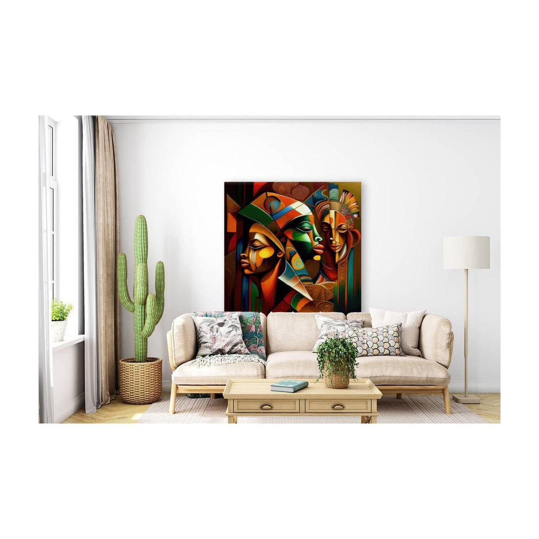 The Deception, Ethnic Abstract Art Print 11109 Visual Wall Art