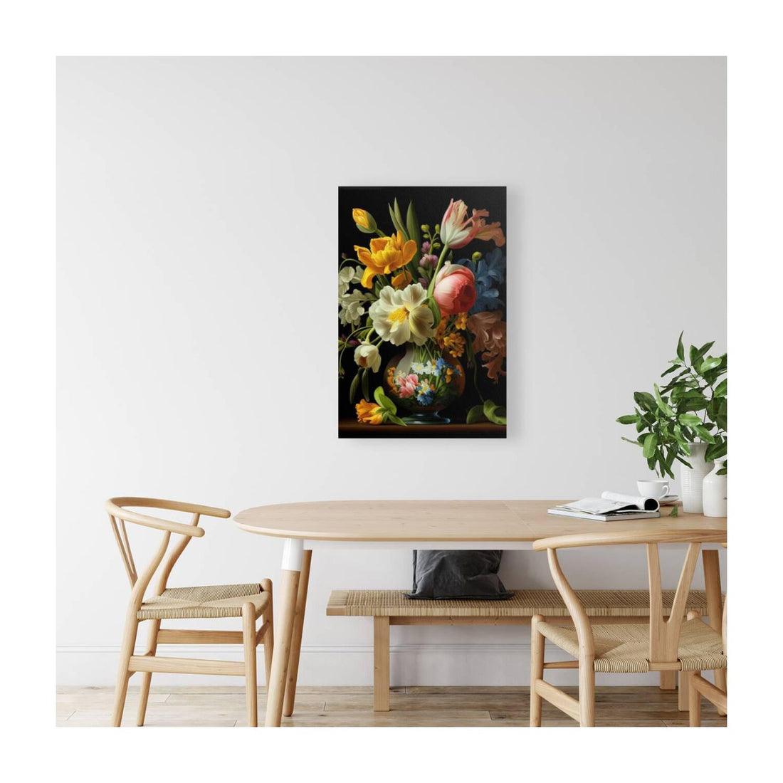 The Grouping Of Flowers, Still Life Nature Art Print 23607 Visual Wall Art