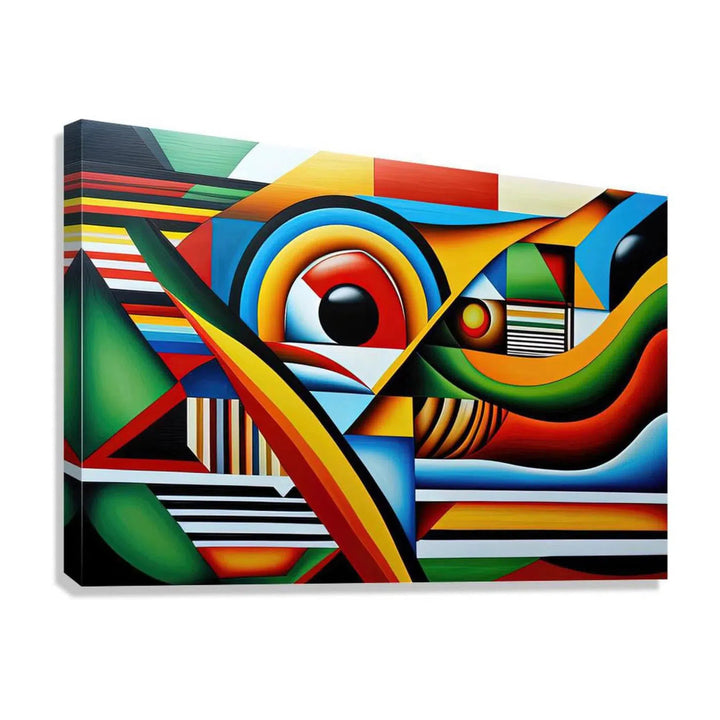 The Sentinel, Abstract Art Print 32817 Giclée Stretched Canvas Print Visual Wall Art