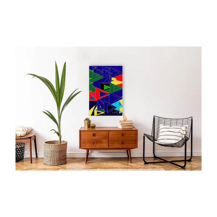 The Triangles Abstract Art Print 23118 Visual Wall Art