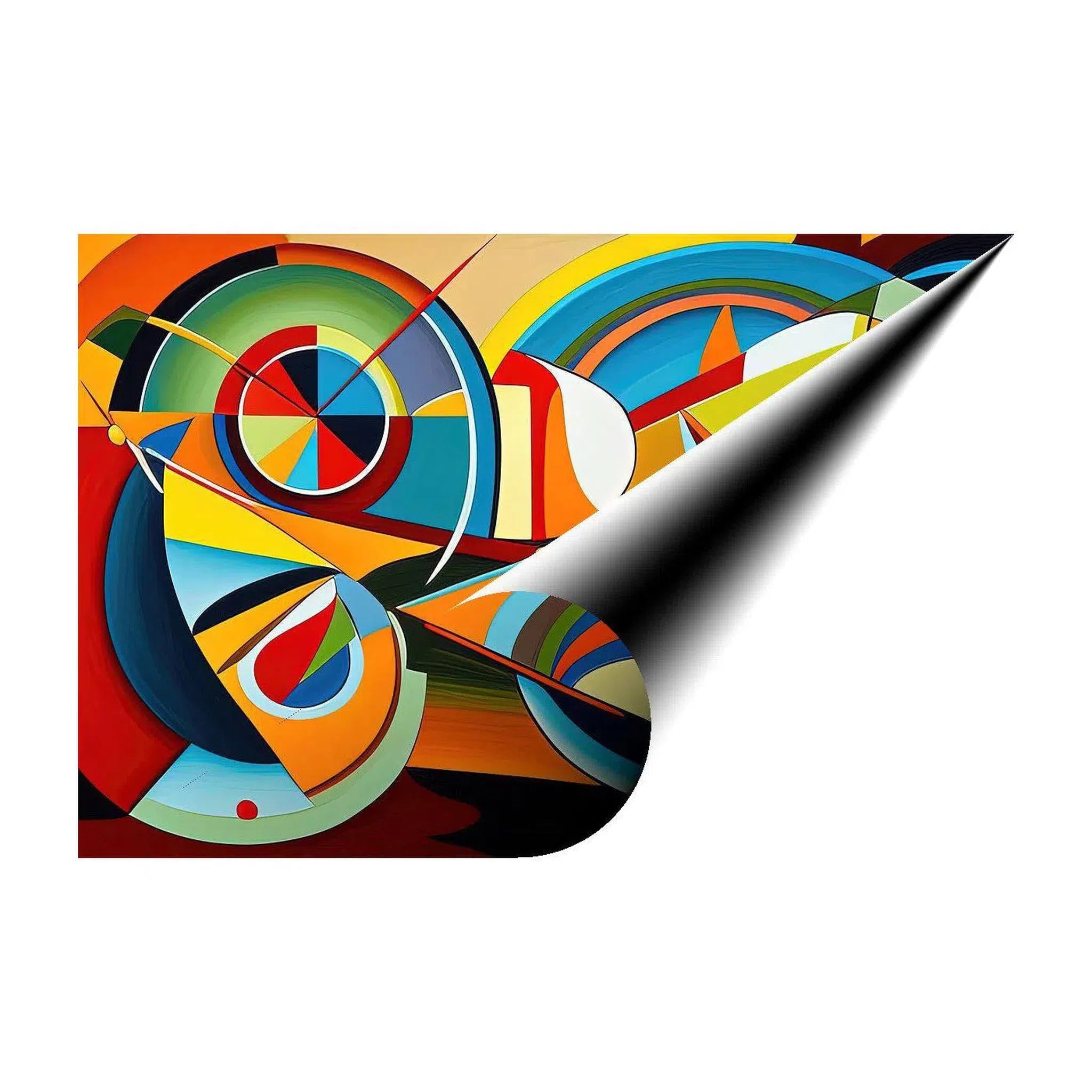 Thinking, Abstract Art Print 32809 Giclée Rolled Canvas Print Visual Wall Art