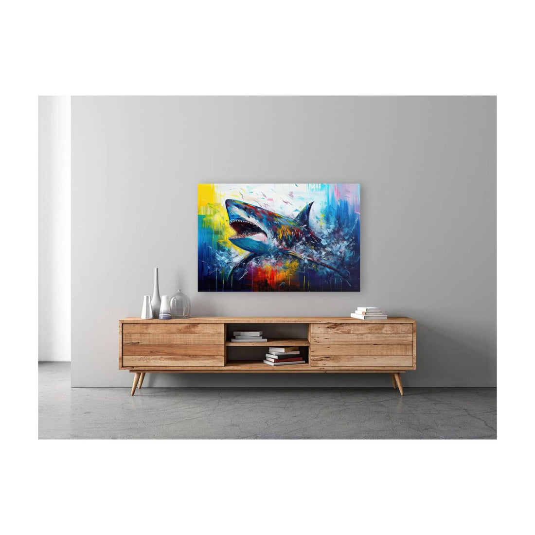 Thunniform Shark, Ocean Animal Art Print 32103 Visual Wall Art