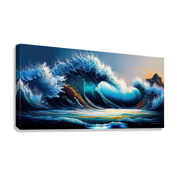 Tidal Tones, Sea Ocean Art Print 21804 Giclée Stretched Canvas Print Visual Wall Art