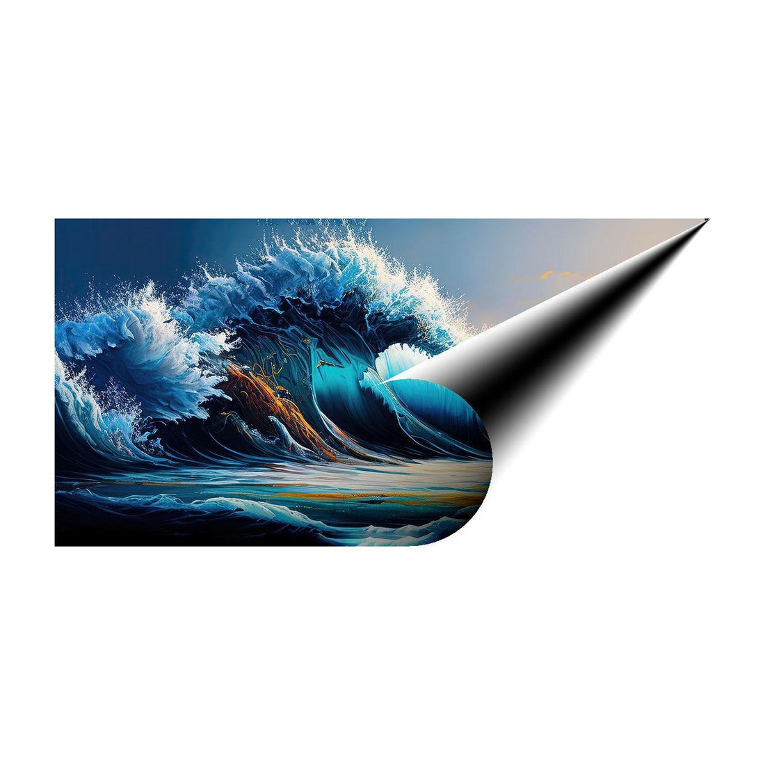 Tidal Tones, Sea Ocean Art Print 21804 Giclee Rolled Canvas Print Visual Wall Art