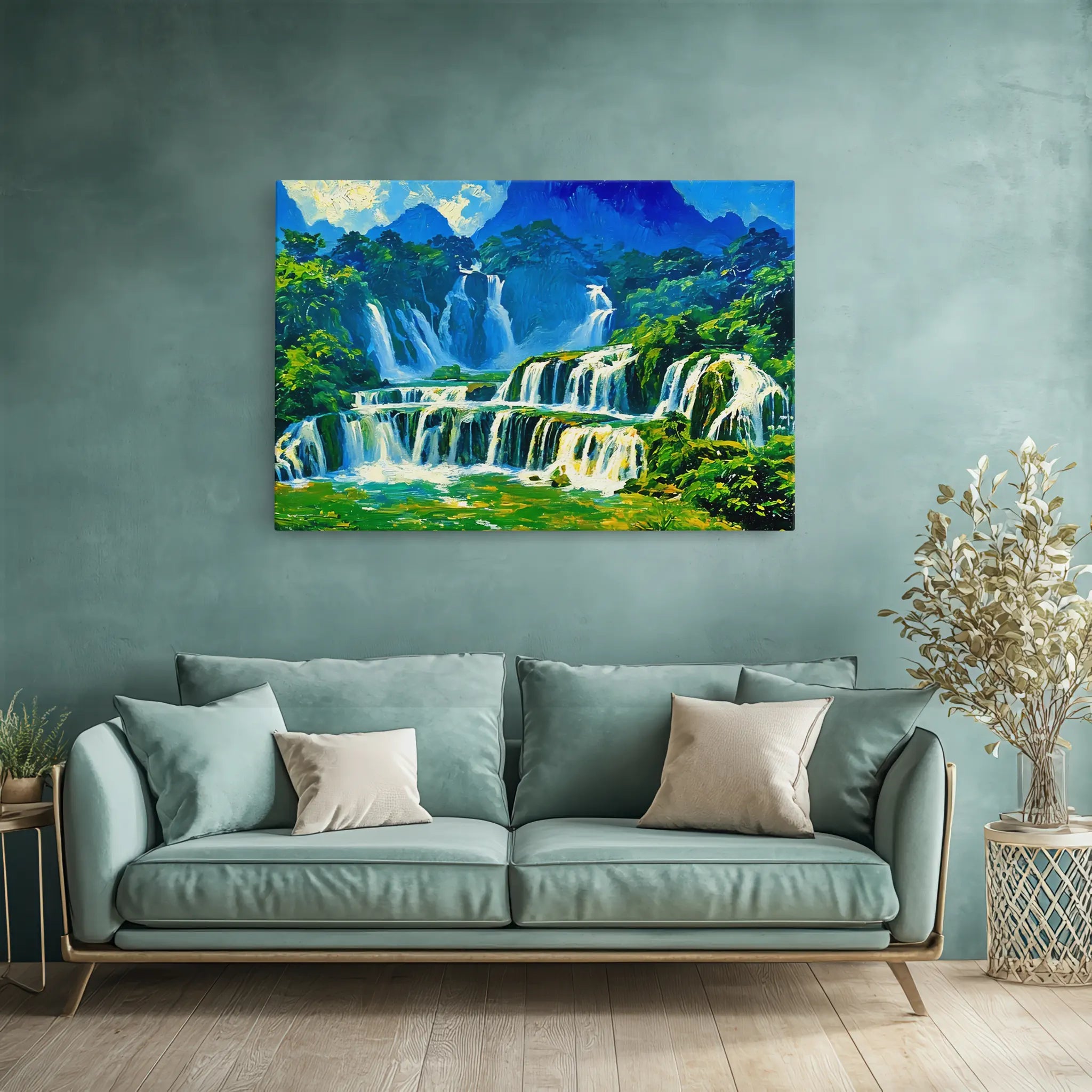 Tiered Tropical Waterfalls Giclée Print 323042 Visual Wall Art AR3:2H Giclée Print