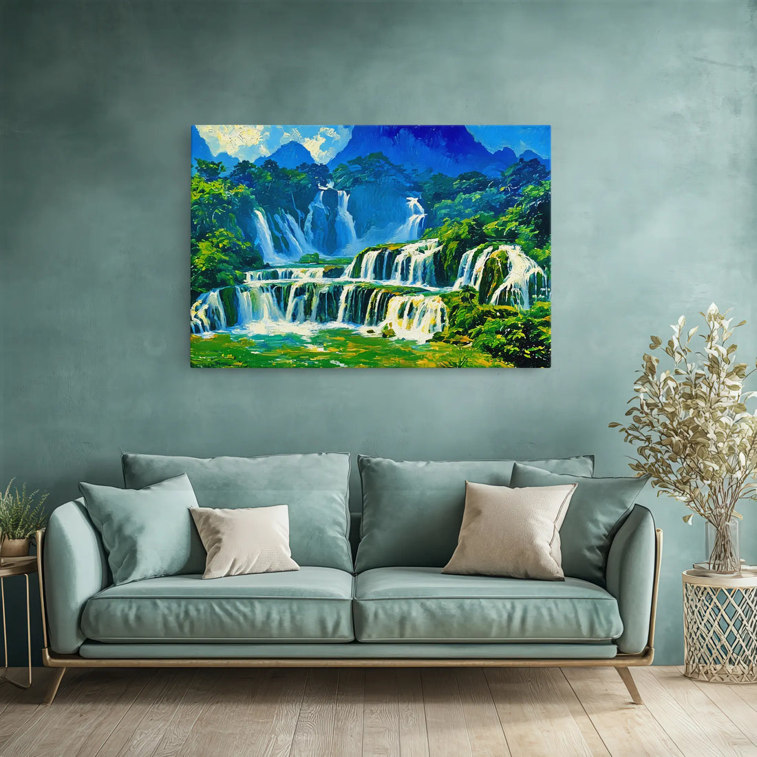 Tiered Tropical Waterfalls Giclée Print 323042 Visual Wall Art AR3:2H Giclée Print