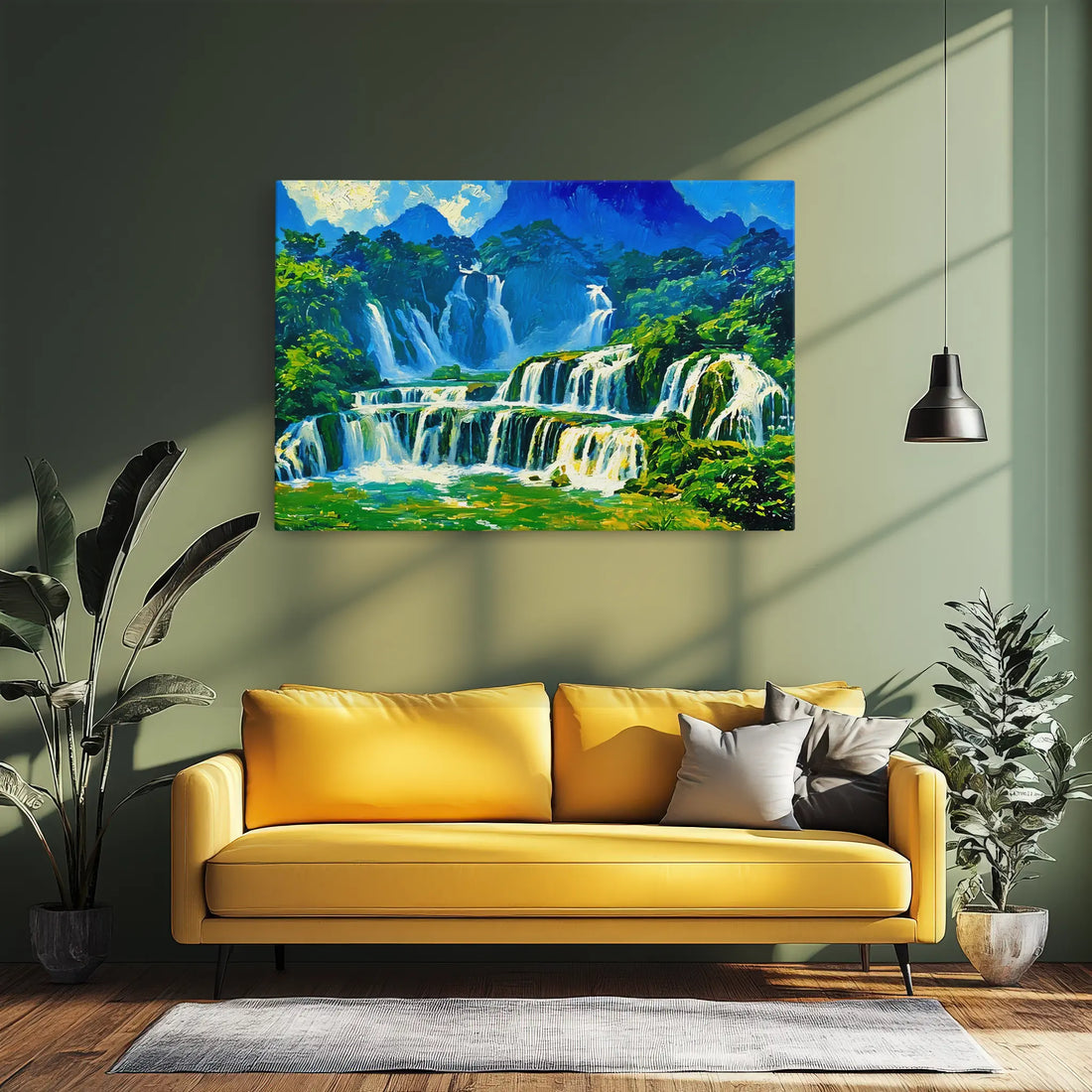 Tiered Tropical Waterfalls Giclée Print 323042 Visual Wall Art AR3:2H Giclée Print