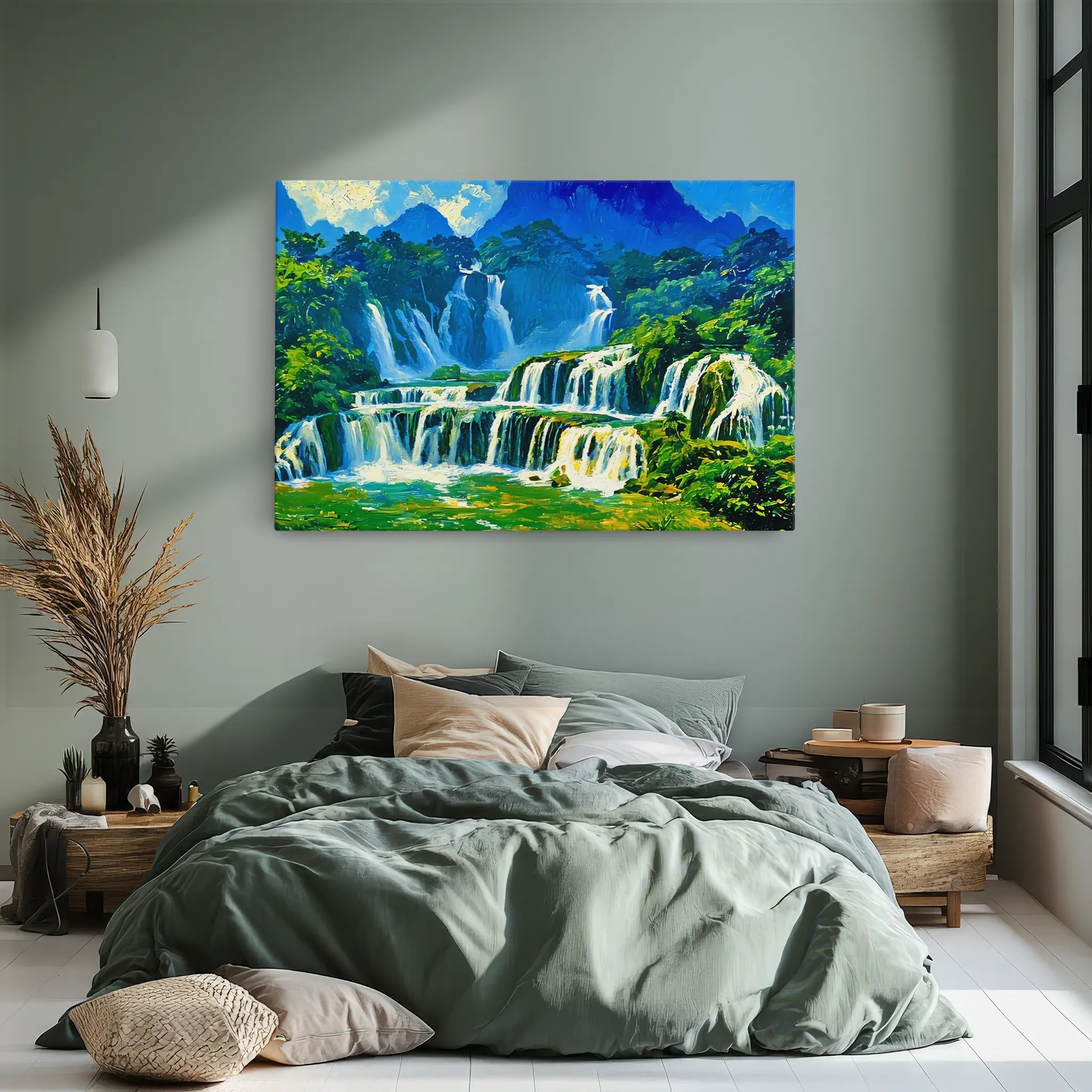 Tiered Tropical Waterfalls Giclée Print 323042 Visual Wall Art AR3:2H Giclée Print