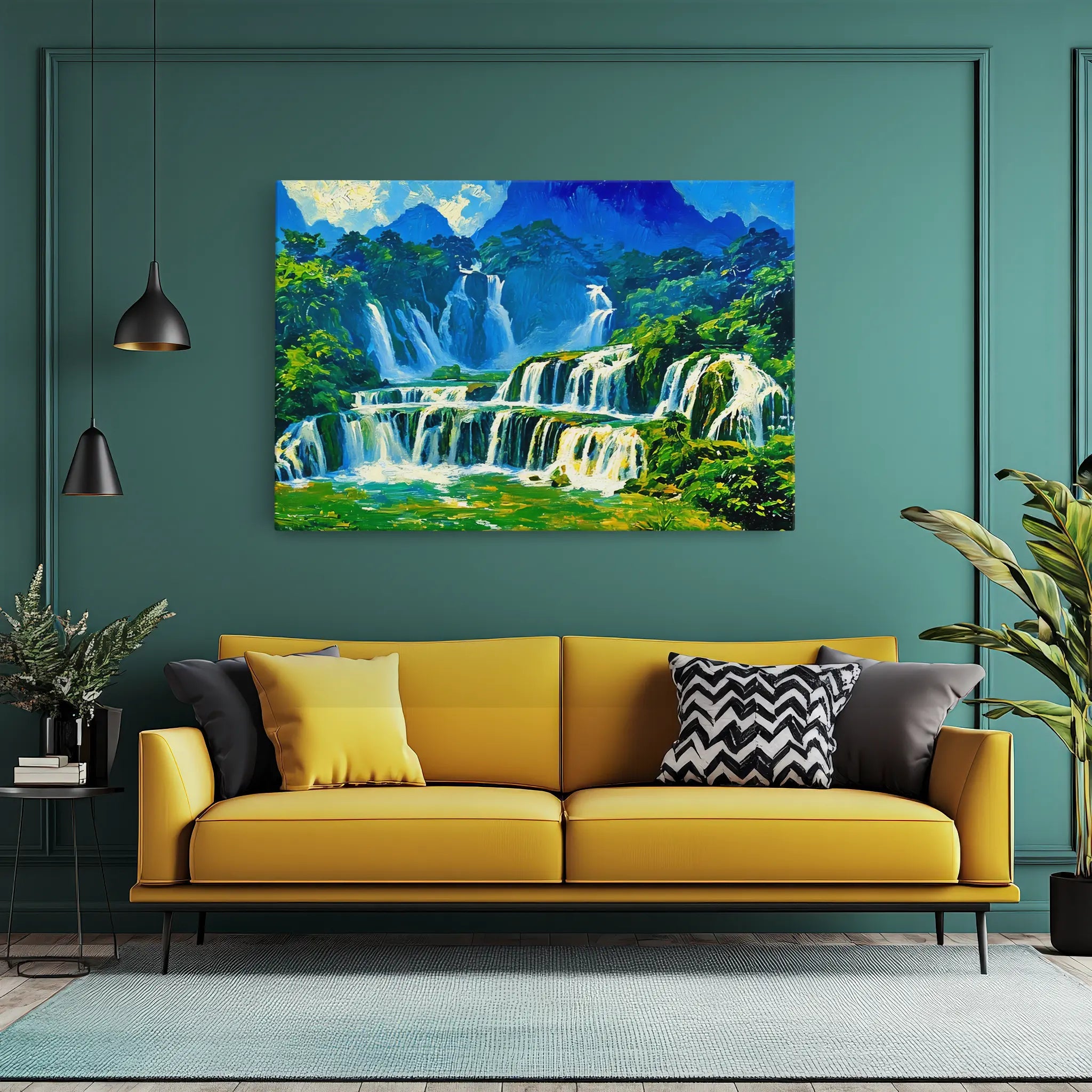 Tiered Tropical Waterfalls Giclée Print 323042 Visual Wall Art AR3:2H Giclée Print