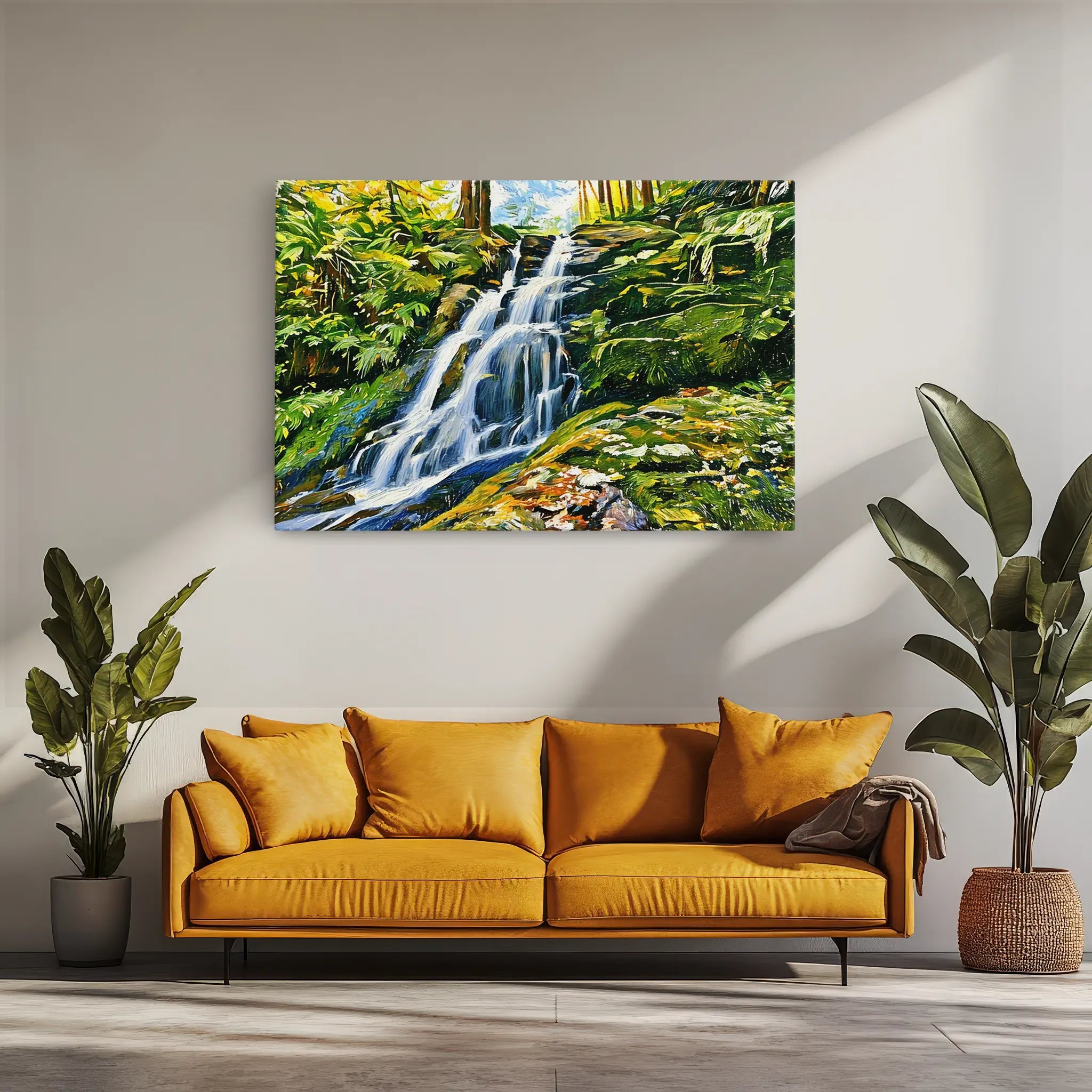 Tiered Waterfall Cascade Giclée Print 323043 Visual Wall Art AR3:2H Giclée Print