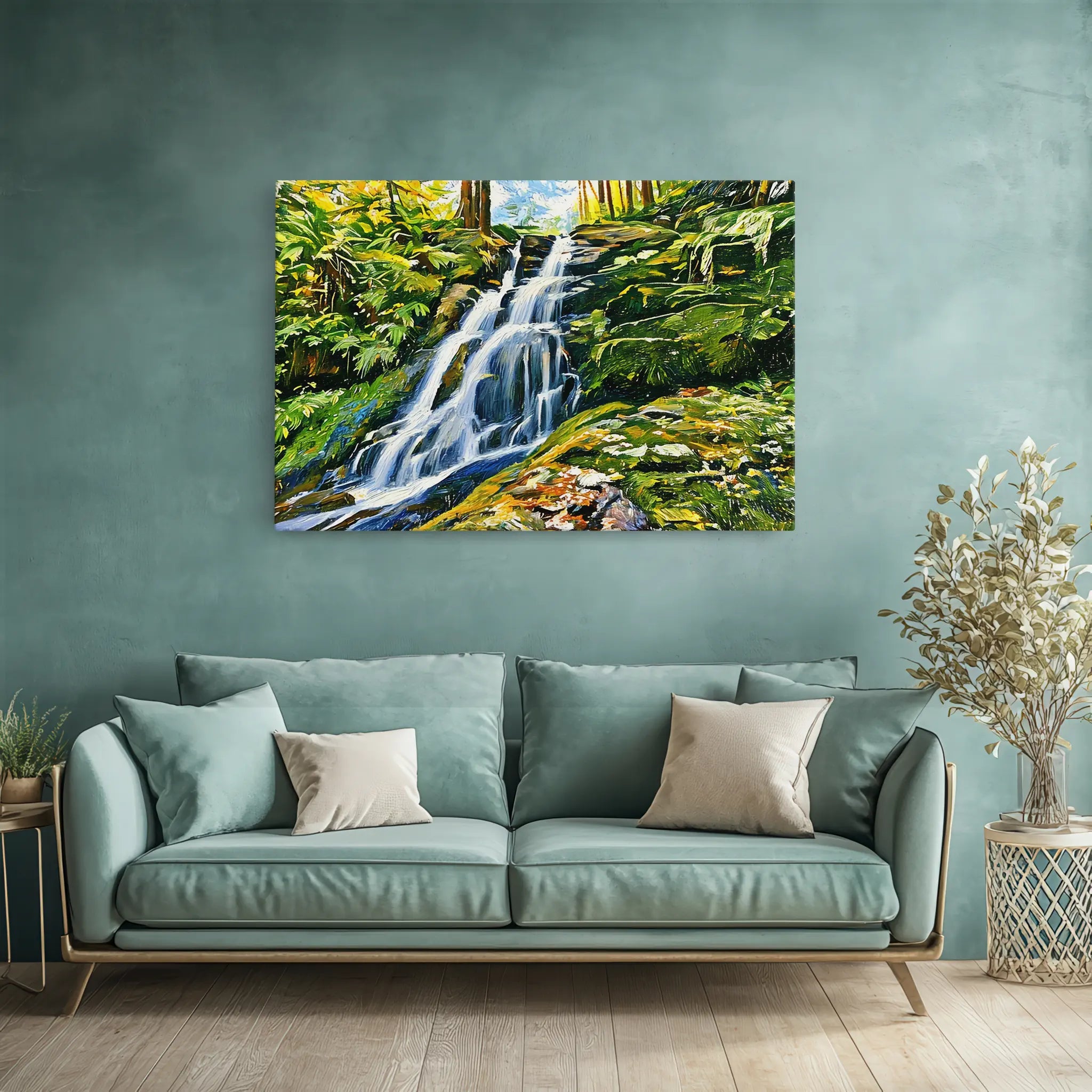 Tiered Waterfall Cascade Giclée Print 323043 Visual Wall Art AR3:2H Giclée Print