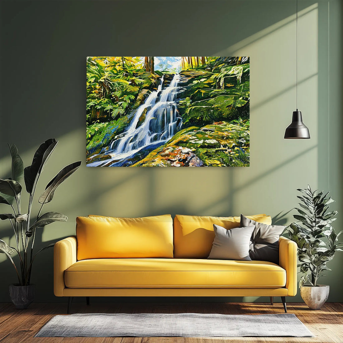 Tiered Waterfall Cascade Giclée Print 323043 Visual Wall Art AR3:2H Giclée Print
