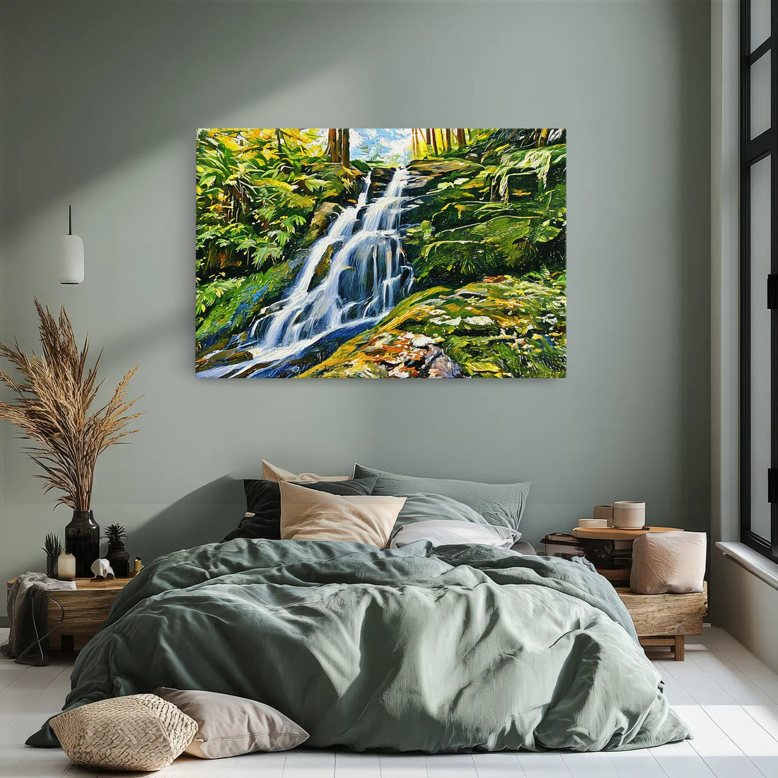 Tiered Waterfall Cascade Giclée Print 323043 Visual Wall Art AR3:2H Giclée Print