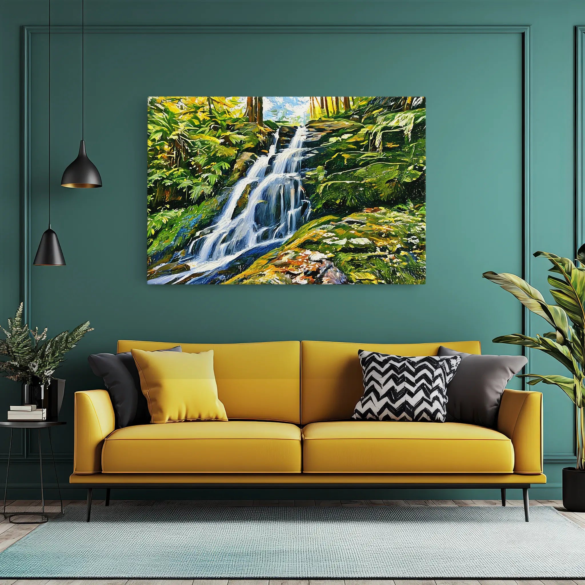 Tiered Waterfall Cascade Giclée Print 323043 Visual Wall Art AR3:2H Giclée Print