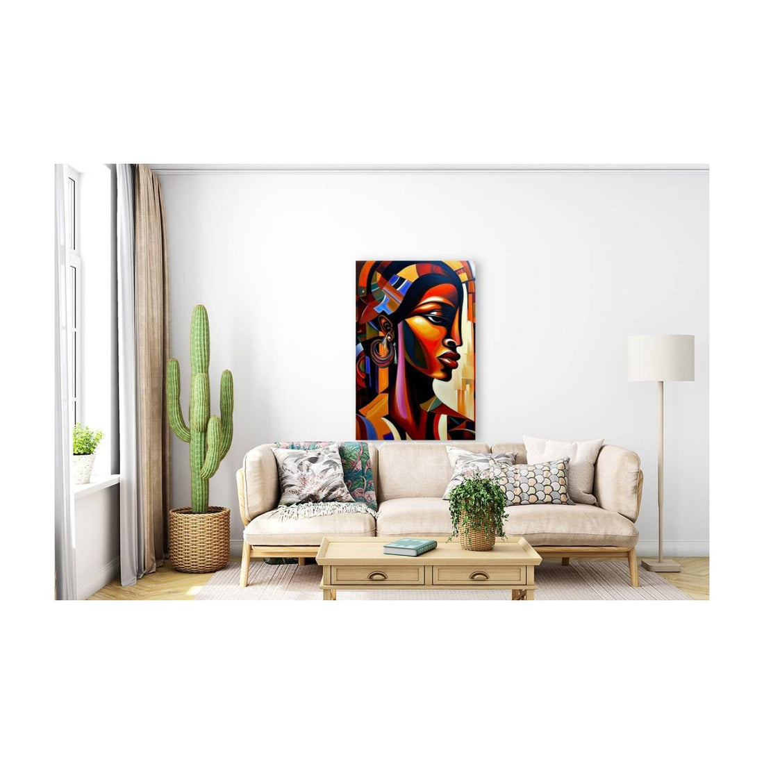 Traditional Ebony, Ethnic Abstract Art Print 23100 Visual Wall Art