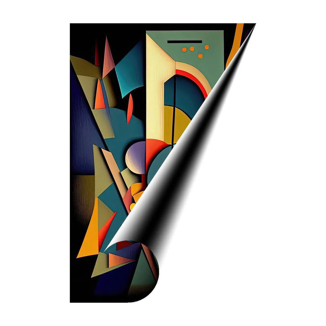 Transition, Abstract Art Print 23601 Giclée Rolled Canvas Print Visual Wall Art