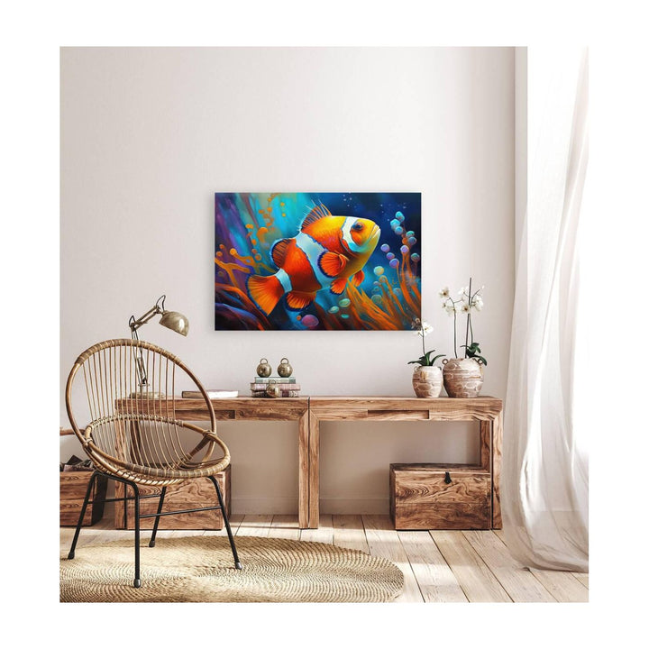 Tropical Clownfish, Ocean Sea Art Print 32201 Visual Wall Art