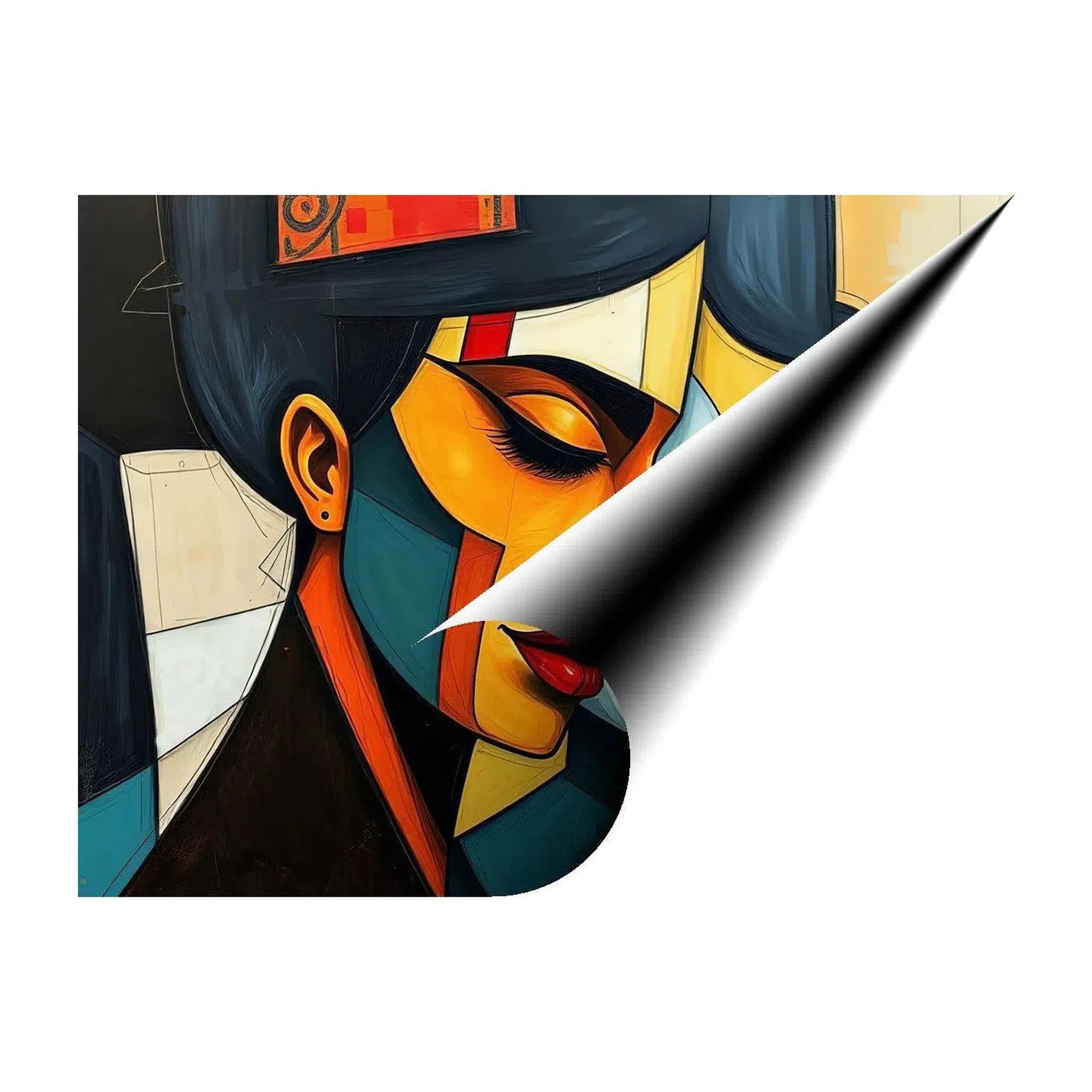 Tuning Out, Abstract Art Print 43623 Giclée Fine Art Matte Paper Print Visual Wall Art