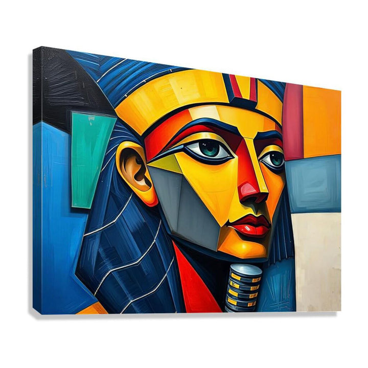 Tutankhamun Egyptian Pharaoh King Tut, Art Print 43643 Giclée Stretched Canvas Print Visual Wall Art