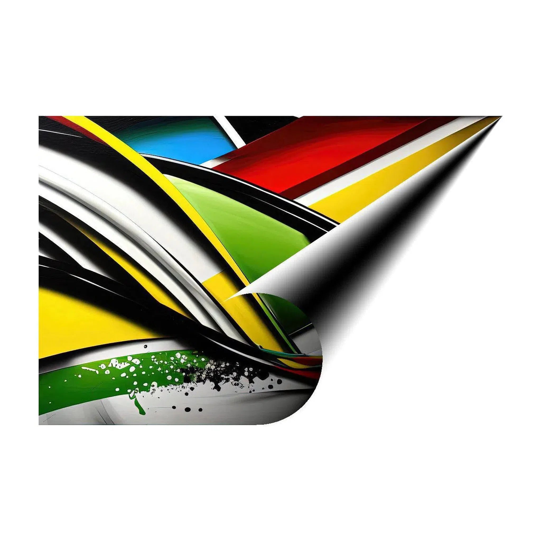 Twisted, Abstract Art Print 32824 Giclée Rolled Canvas Print Visual Wall Art