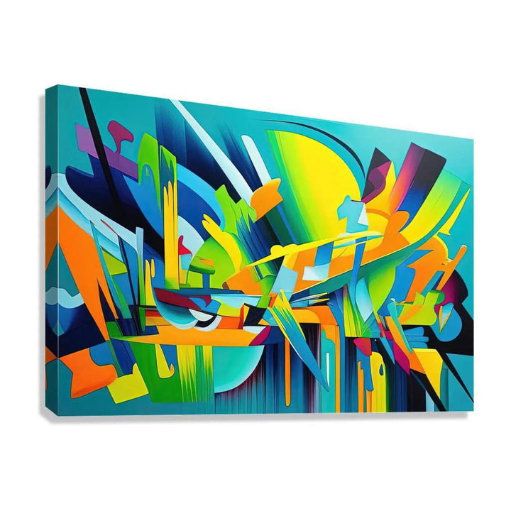 Unanswered, Abstract Art Print 32807 Giclée Stretched Canvas Print Visual Wall Art