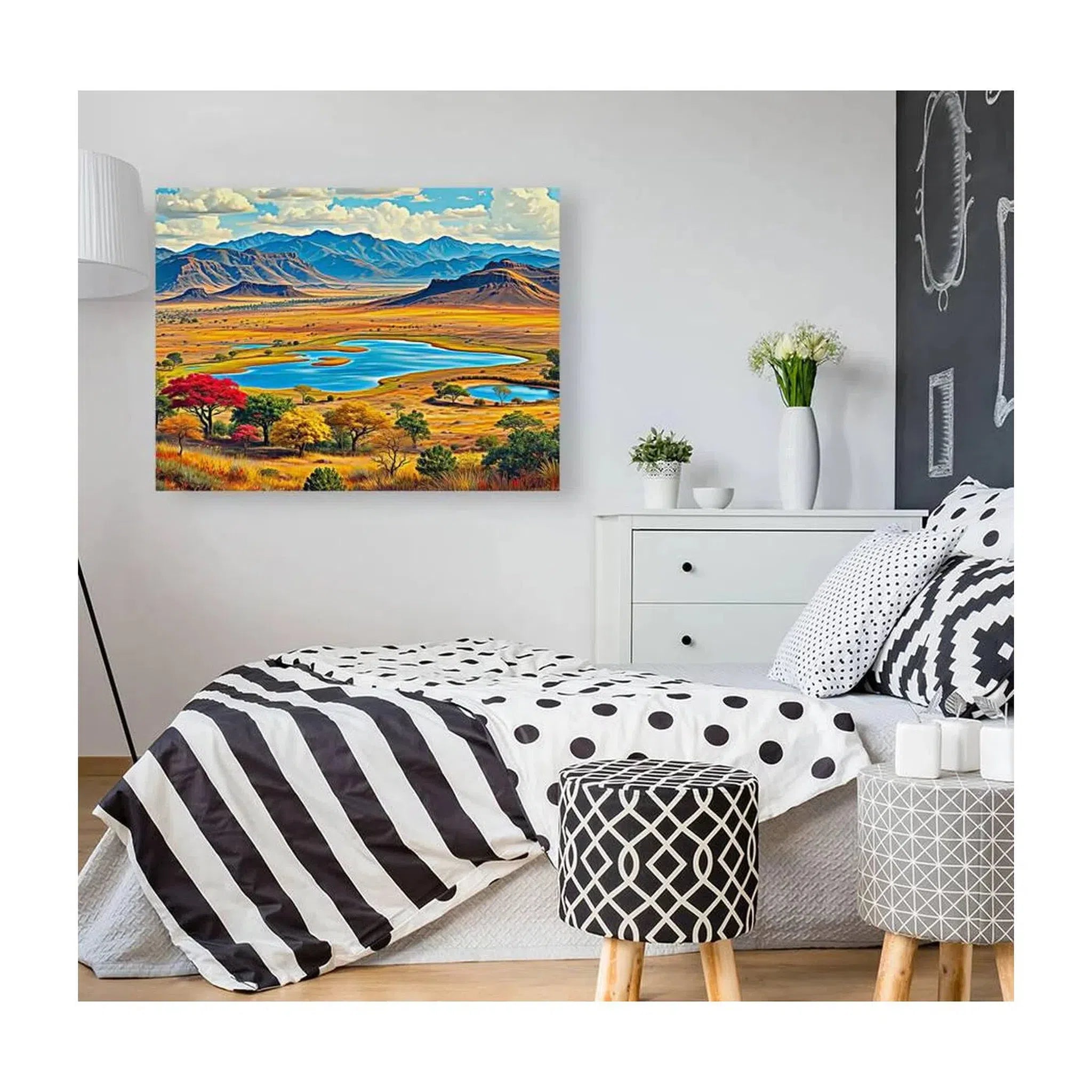 Vast Colorful Landscape Nature Art Print 43746 Visual Wall Art