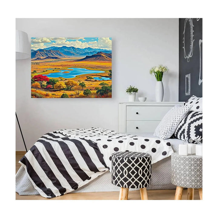 Vast Colorful Landscape Nature Art Print 43746 Visual Wall Art