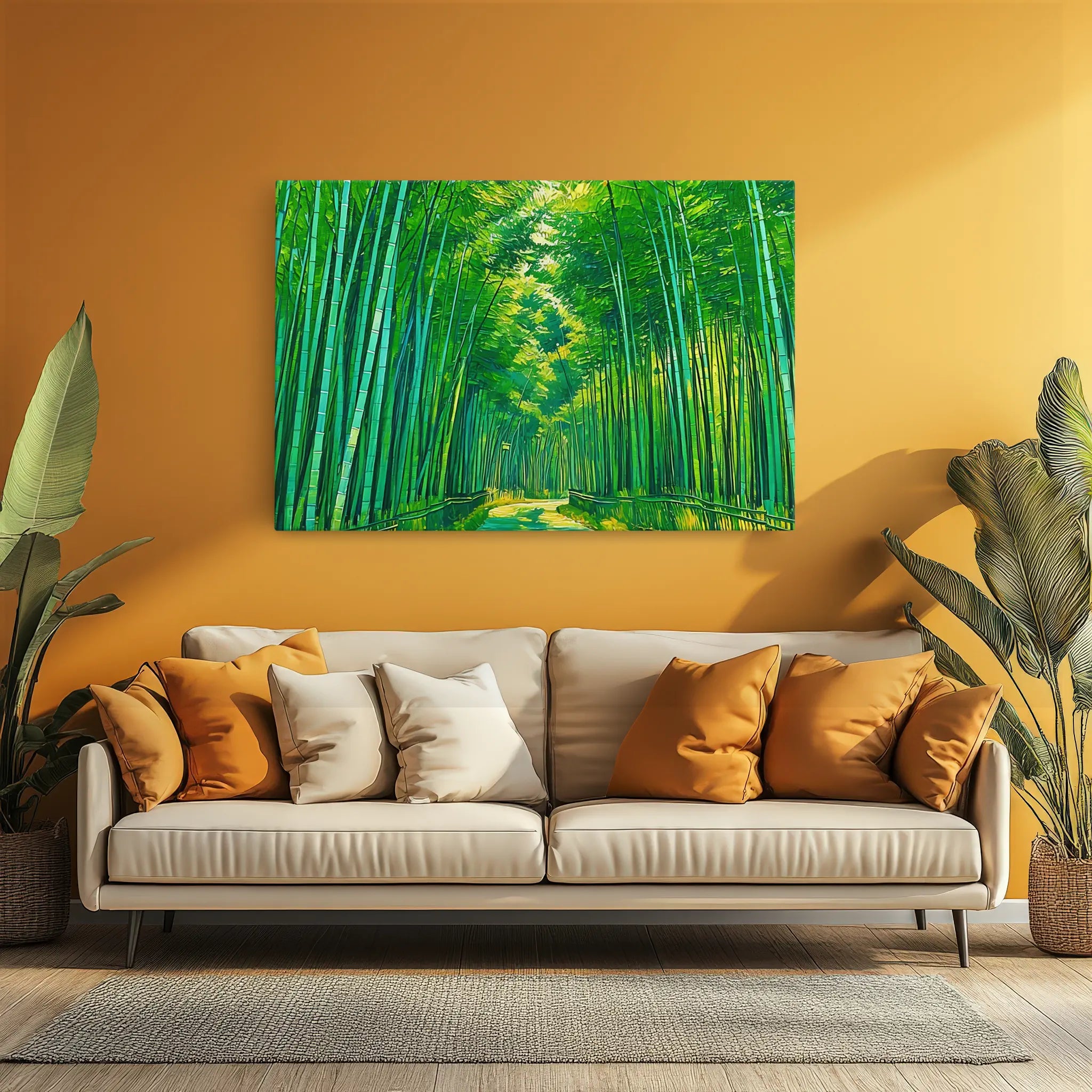 Vibrant Bamboo Grove Giclée Print 323045 Visual Wall Art AR3:2H Giclée Print