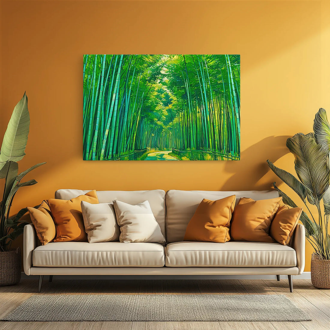 Vibrant Bamboo Grove Giclée Print 323045 Visual Wall Art AR3:2H Giclée Print